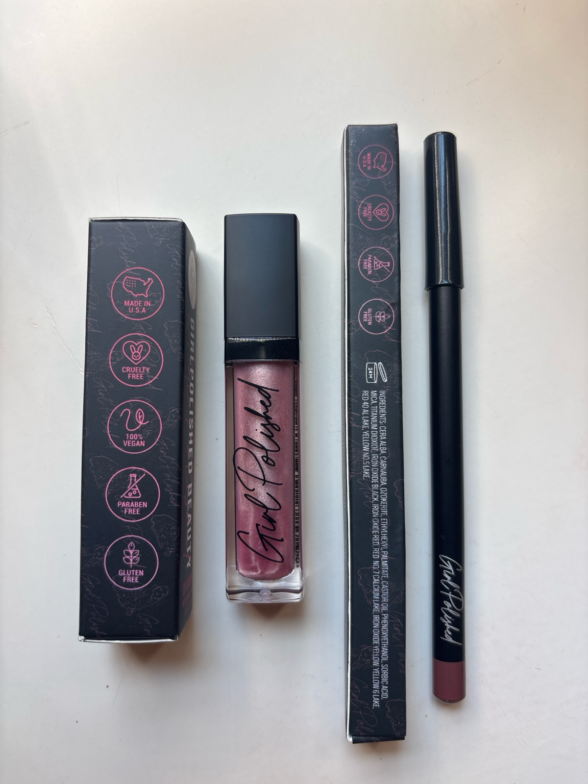 Girlpolished Ballerina Vanilla bean gloss + Curry Lip Duo