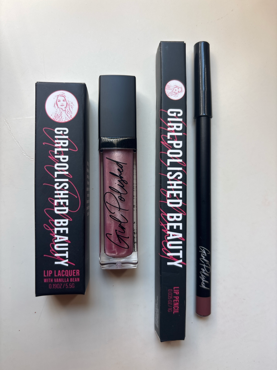 Girlpolished Ballerina Vanilla bean gloss + Curry Lip Duo